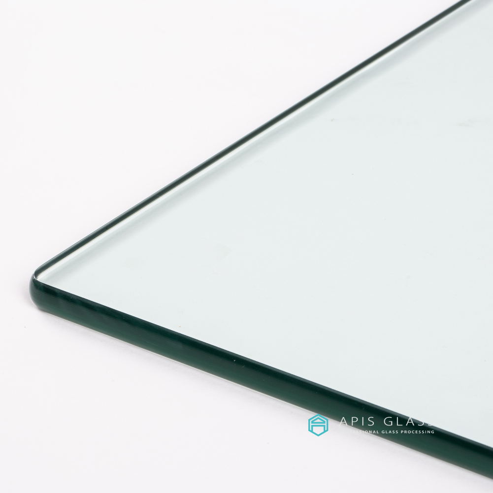 Clear Tempered Glass Tabletop, Polished pencil edge - Apis Glass